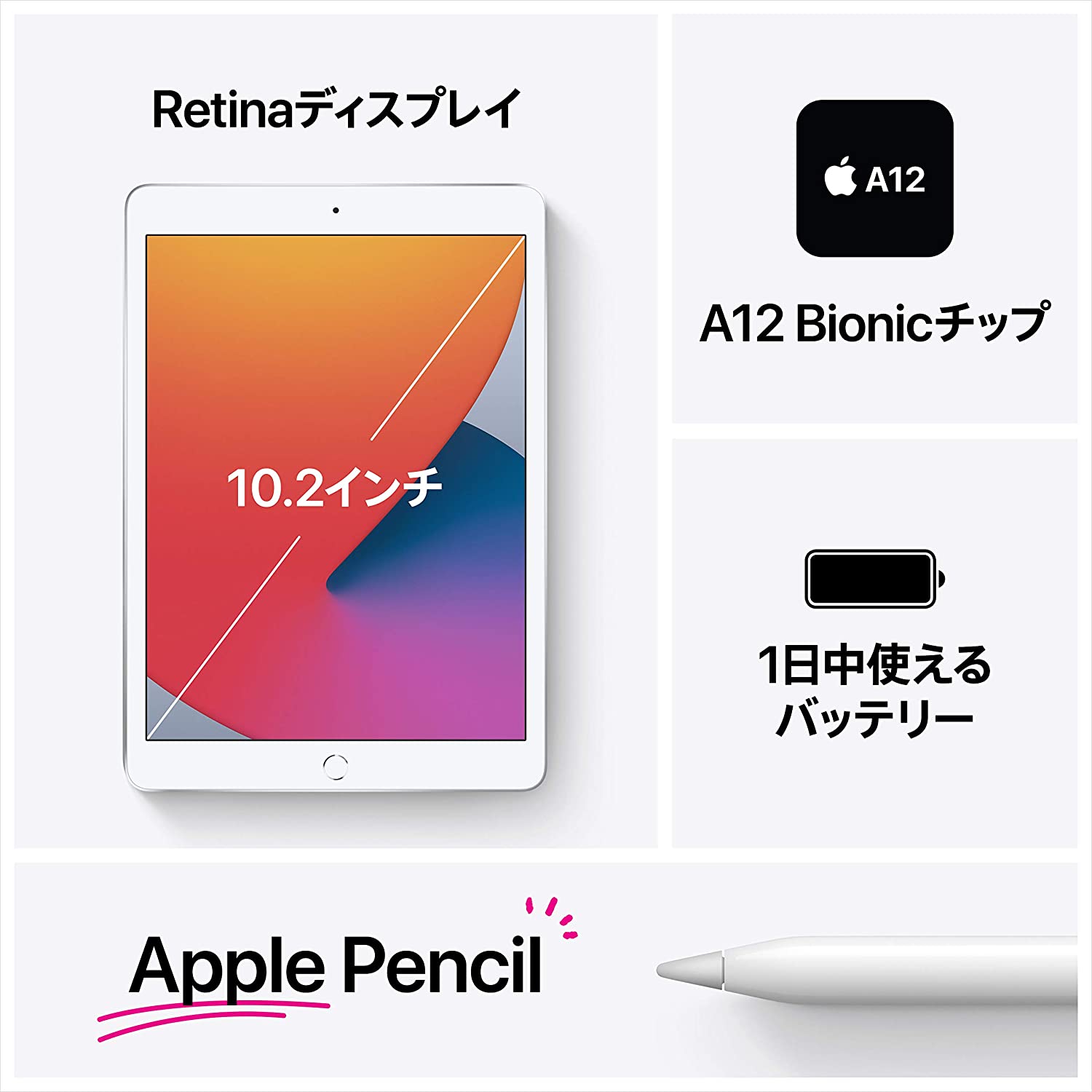 iPad - 新品未使用】iPad 8世代 128GB グレー　MYLD2J/A Apple iPad 10.2インチ 第8世代 Wi-Fi 128GB 2020年秋モデル