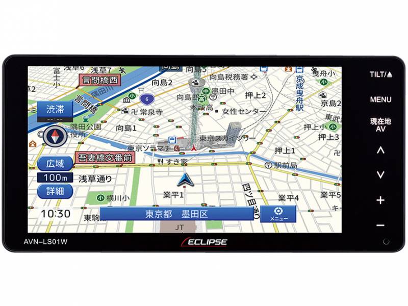 カーナビ AVN-LS01W ECLIPSE AVN-LS01 デンソーテン イクリプス 180mm メモリー