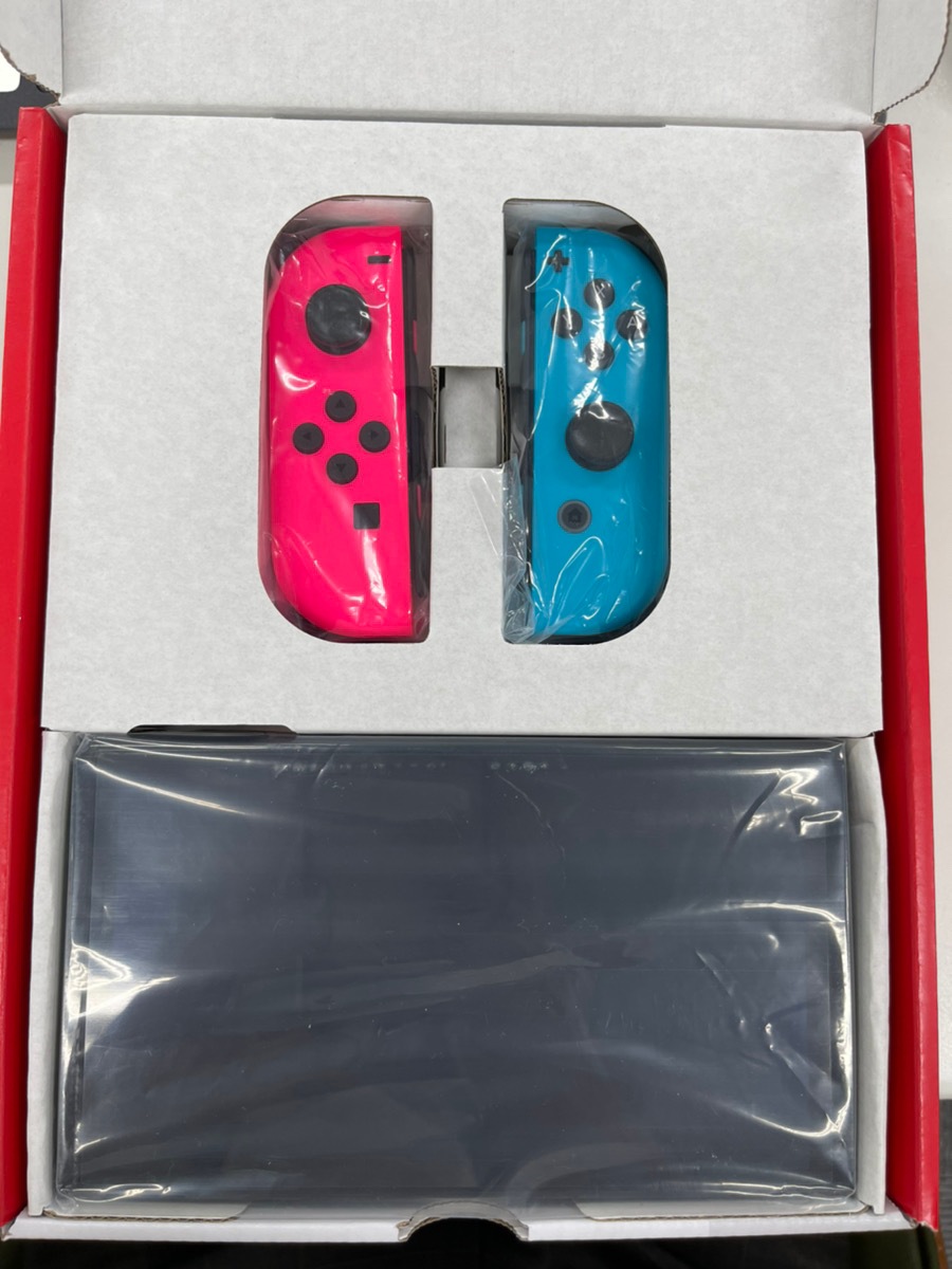 中古】Nintendo Switch (有機ELモデル) ストア版 HEG-S-KAYAA ネオン 