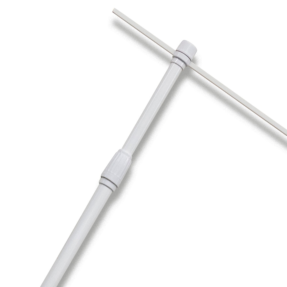 K〕 3mポール かんざし600mmタイプ/白/直径22mm/横棒600mm No.8897