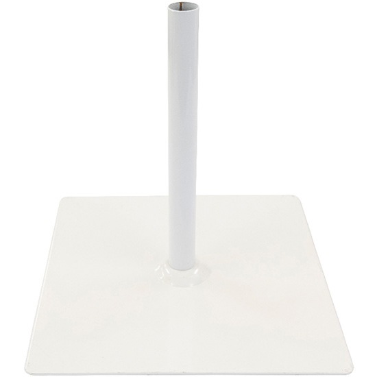 K〕 ポール台 鉄板 30cm 白 No.939 【通常在庫品】【Sign&Display器具