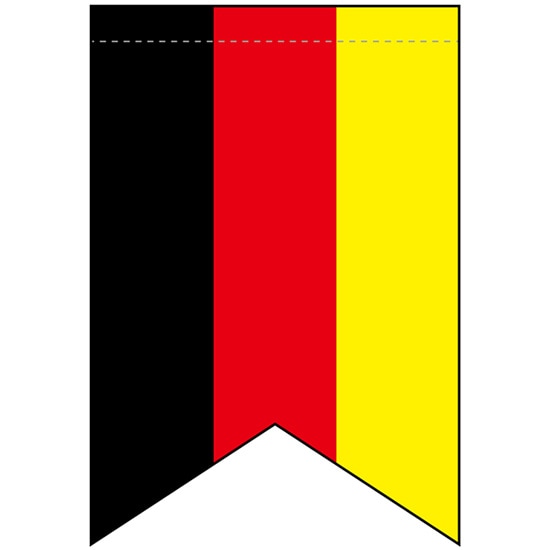 N〕変型タペストリー ドイツ国旗柄 No.69410【受注生産☆3】【繁盛支援