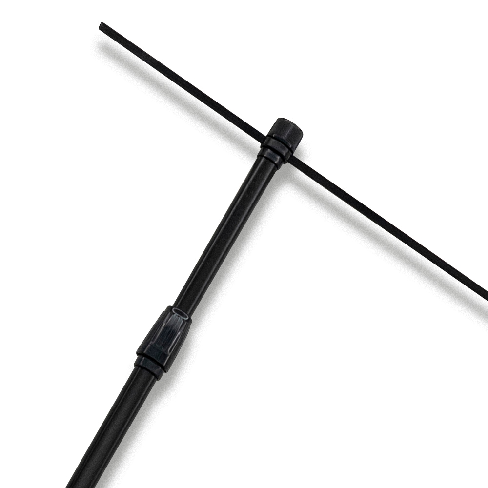 K〕（1ケース20本入）3mALLブラックポール/黒/直径22mm/横棒850mm No