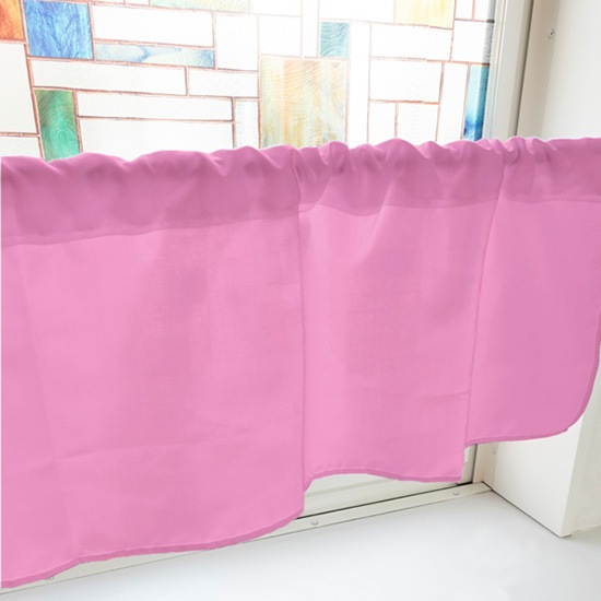 P〕カフェカーテン ピンク DIC584(幅800mm) No.41748【受注生産☆6