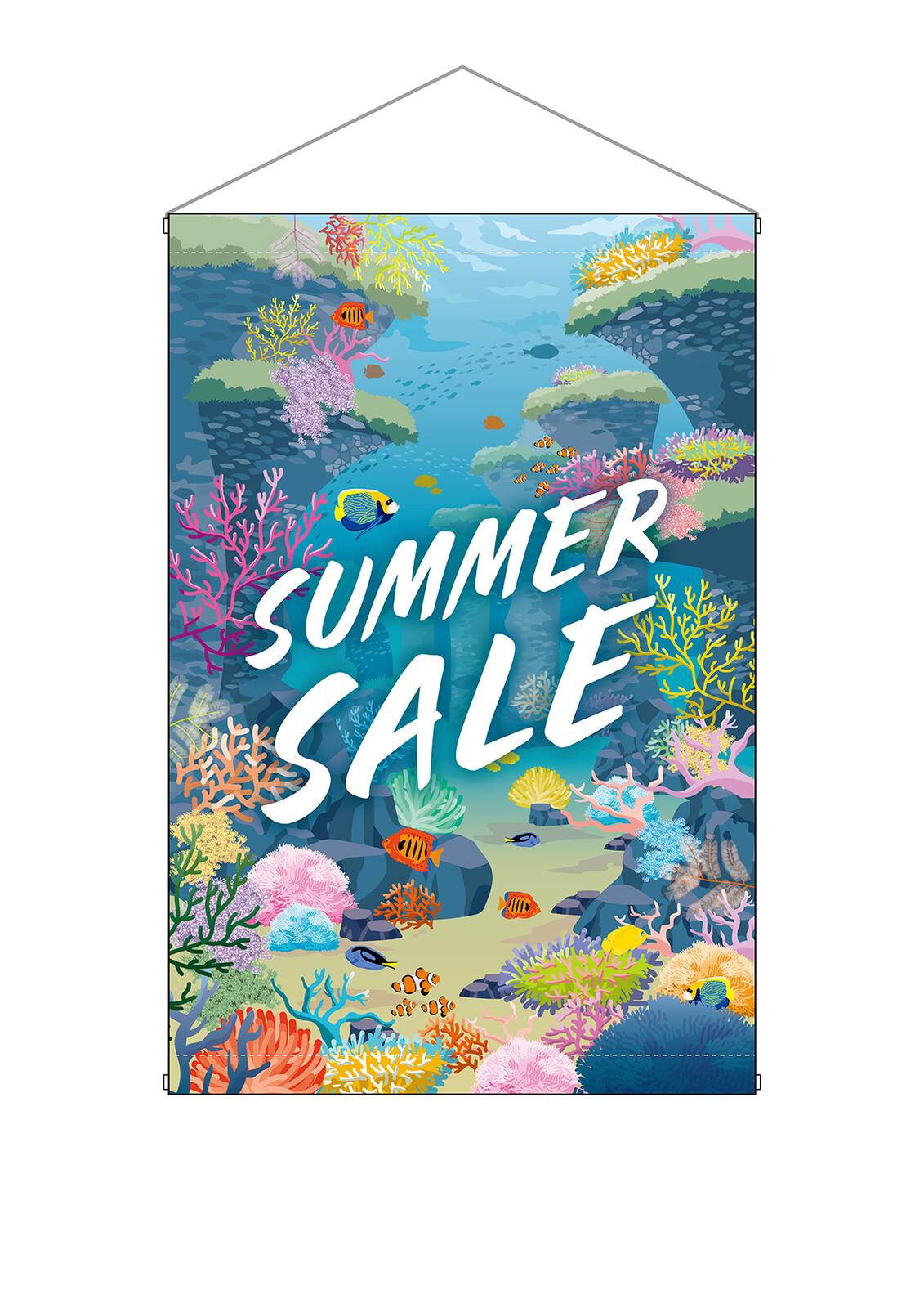 N] タペストリー SUMMER SALE 海 47943 【受注生産品☆4】 | 幕