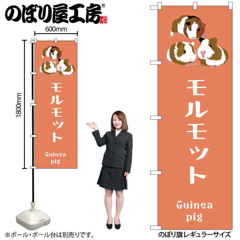 [N] のぼり モルモット 59099 【受注生産品★2】 | のぼり,レギュラーのぼり,レギュラーのぼり,生活,ペット | のぼり屋工房 ...