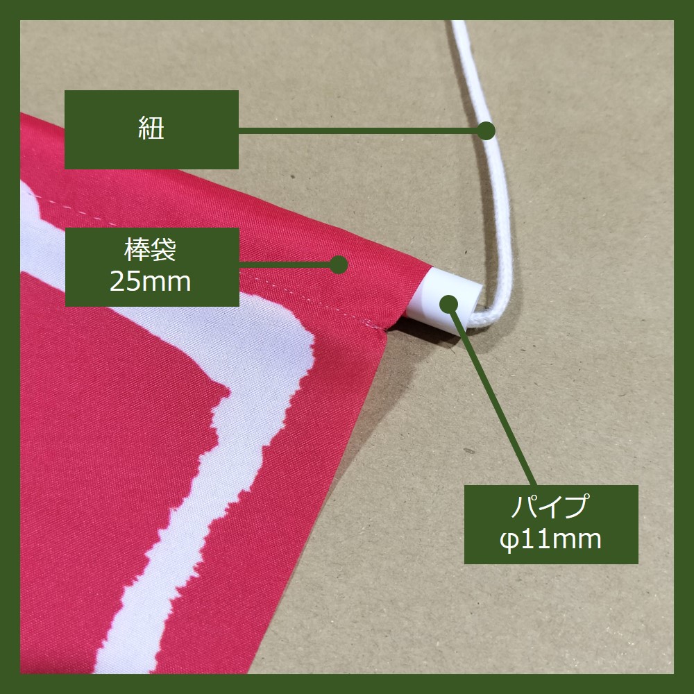 k.i　非売品　福助　ナショナル　広告用布 のぼり　旗　リメイク　のれん h12.jpg