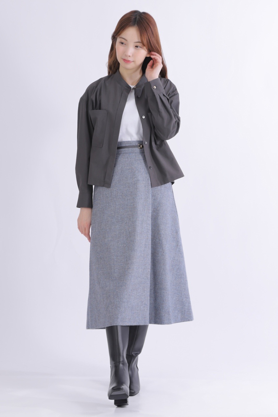 ショート丈]羽織りブラウス | きれいめかわいいSサイズのレディース