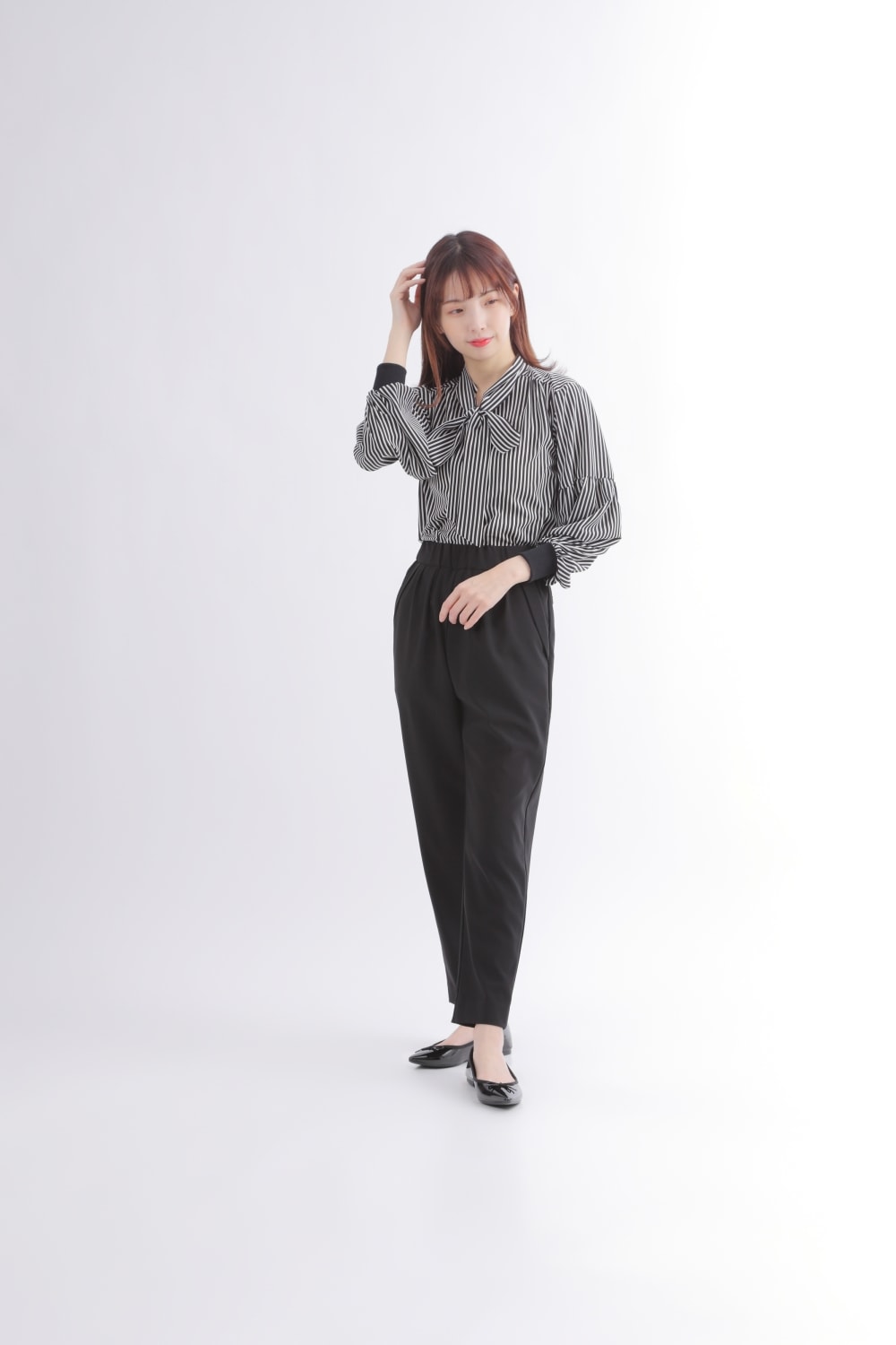美品♪ プランシー Plan C ボウタイ リボン ストライプ ブラウス 美品♪ プランシー Plan C ボウタイ リボン ストライプ ブラウス
