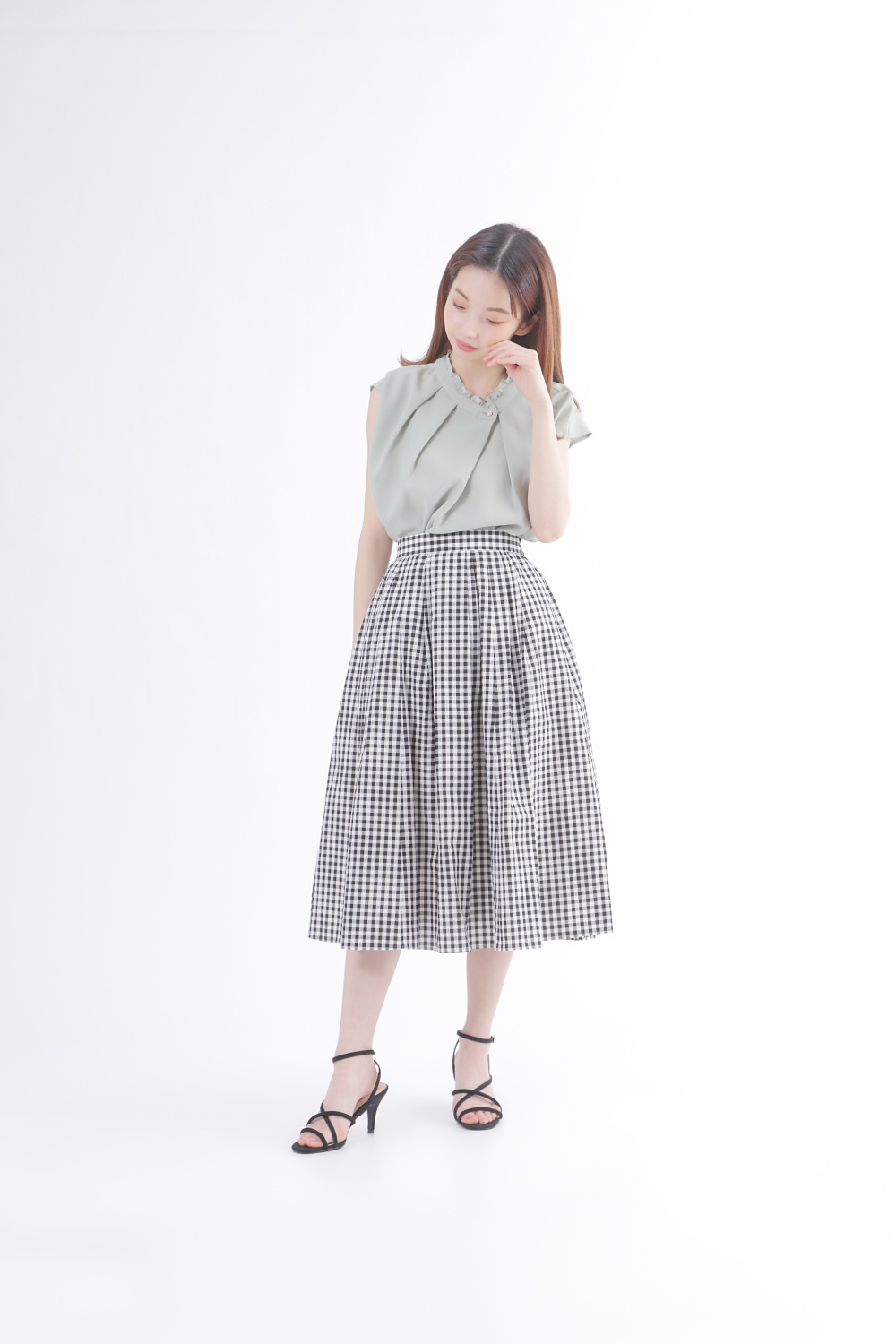タグ付き未使用品 TO BE CHIC スカート ウエストゴム ブロックチェック 2025年最新】TO BE CHIC 季節：春夏 フレアスカートの人気