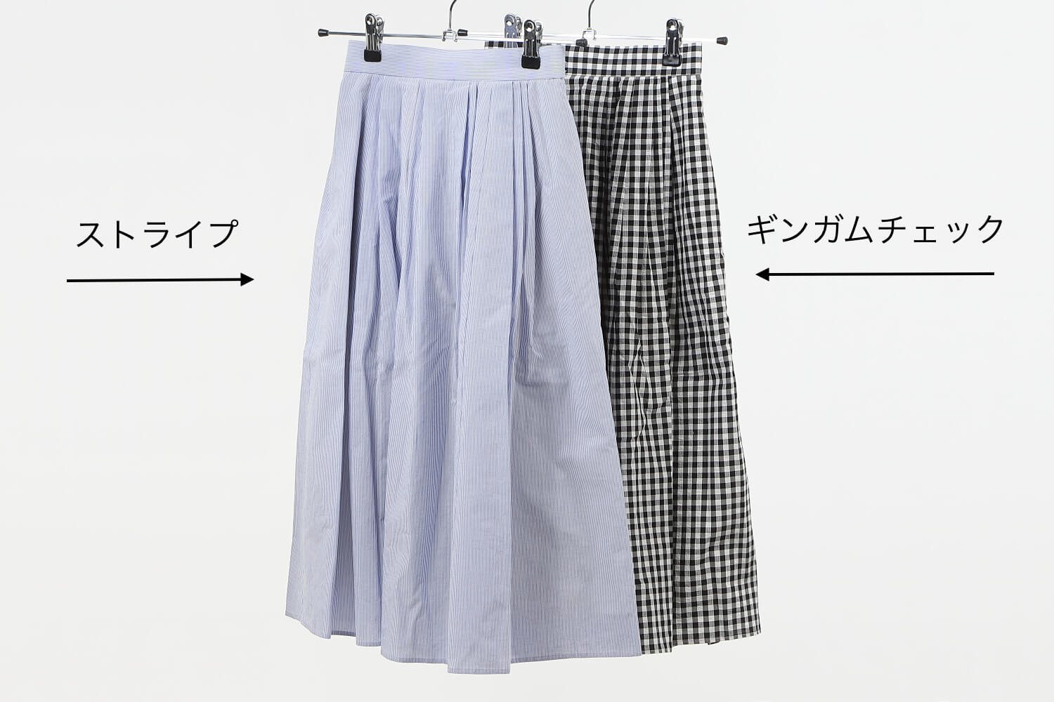 フロントタック]ブロックチェックスカート | きれいめかわいいS