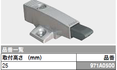 [ブルム]　扉用ﾌﾞﾙﾓｰｼｮﾝ 971Ａ0500 十字ｱﾀﾞﾌﾟﾀｰﾀｲﾌﾟ(全かぶせ用)-野口ハードウェアー 家具金物・建具金物通販