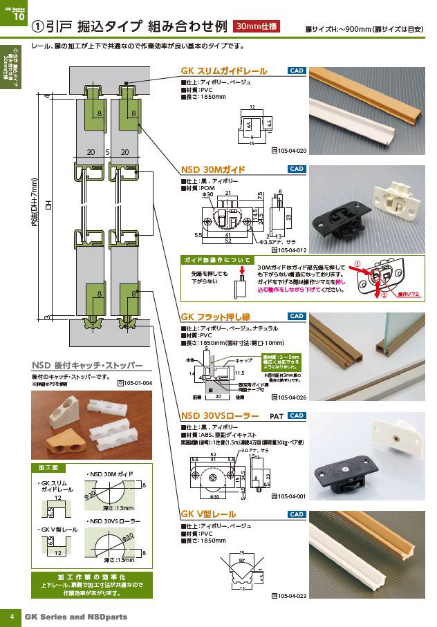 オリジナル] GK スリムガイドレール