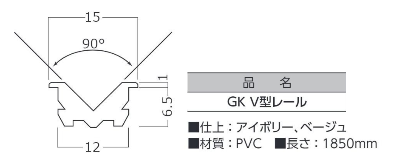 オリジナル] GK V型レール