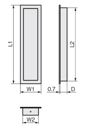 〇取寄品 [アトムリビンテック] シーカク戸引手