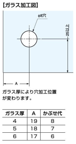 やせい 〇取寄品 [スガツネ工業] ステンレス鋼製ガラス丁番 GH34-8SS