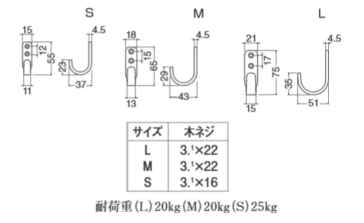 〇取寄品 [シロクマ] CF-10 U形フック