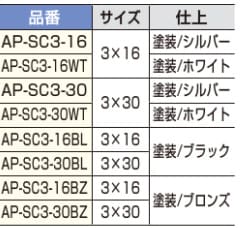 つげ　出品 スガツネ工業/LAMP] 十字穴付皿タッピンねじ(1セット100本入) ※AP-DM棚柱用