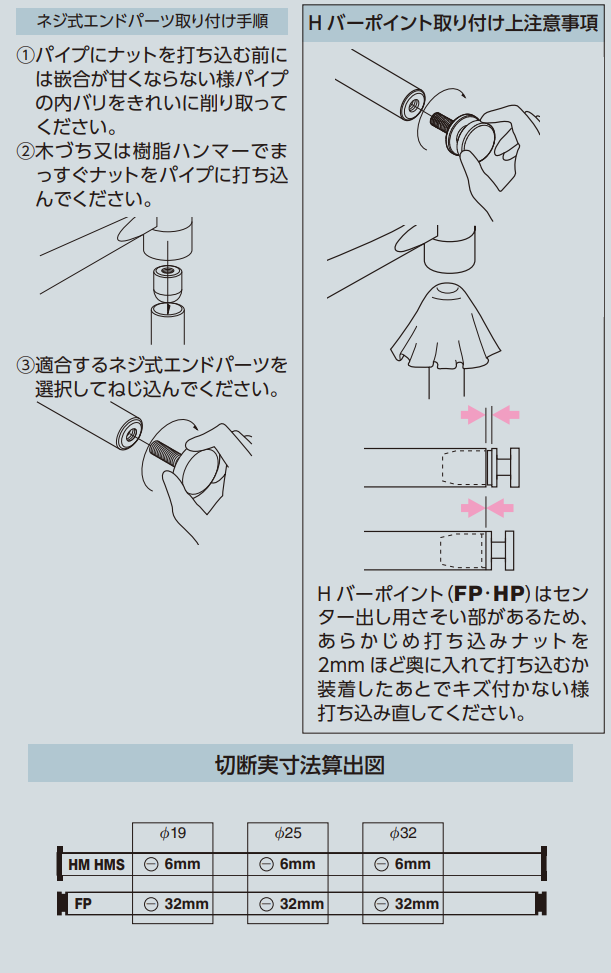 ロイヤル(AAシリーズ)] FP フラットHバーポイント(M8) | ☆ロイヤル(AA 