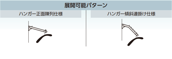 ロイヤル(AAシリーズ)] R-FBK-25-5 Rフェイスアウト傾斜ハンガー 25Φ