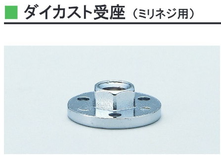 〇取寄品 [石黒製作所] ダイカスト受座 N212型 （ミリネジ用)