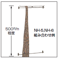 〇取寄品 [シロクマ] NH-6 一文字掛棒