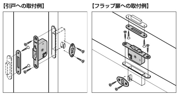 スガツネ工業/LAMP] カマ錠 RC-180-D、RCL-180-D ルーター用