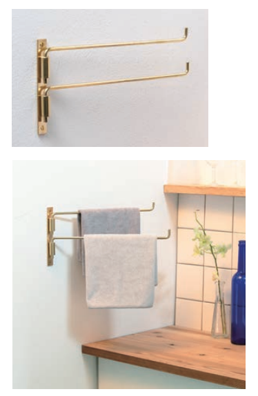 シロクマ BT-53 フリーピッチタオル掛 400ｍｍ 金、クローム シロクマ フリーピッチタオル掛 400mm 金 BT-53 シロクマ 白熊印