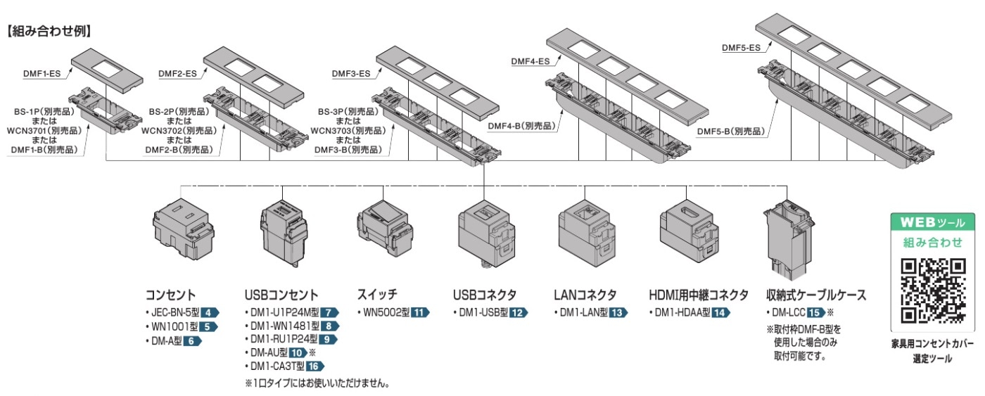 〇取寄品 [スガツネ工業] コンセントプレート DMF-ES型 クールメタル