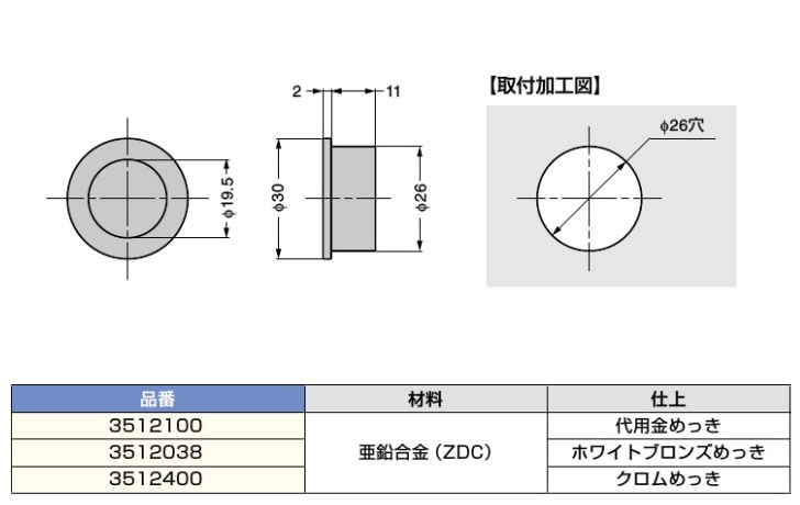 〇取寄品 [スガツネ工業] 堀込引手 3512型