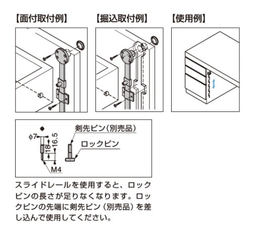 〇取寄品 [スガツネ工業] 側面付用オールロック ALS2100型
