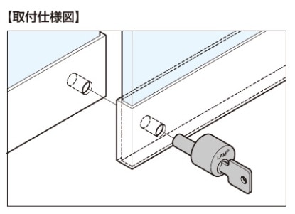 骨董鉄製和錠（板バネ構造部は外れない構造、W１３㌢×H８㌢×D３㌢、６９０㌘） MIWA U9AL4M3N-1パナソニック仕様 （9ピンコネクタ