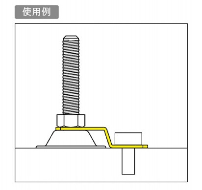 SA116ページ スガツネ工業/LAMP] アジャスター押え金具 ADZS型、ADZ型