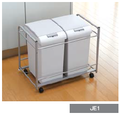 オークス/AUX] ダストペールワゴン (JEタイプ・扉面材取付可能)