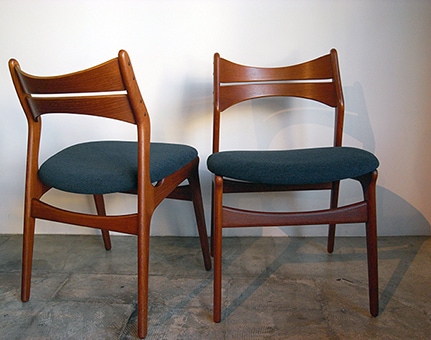 Dining chairs by Erik Buch