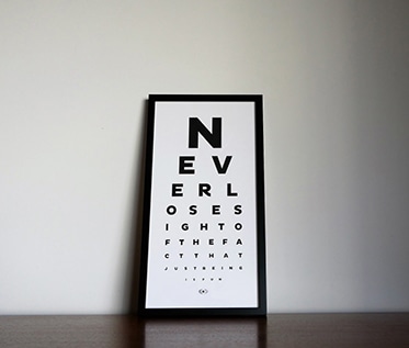 Fun eye chart
