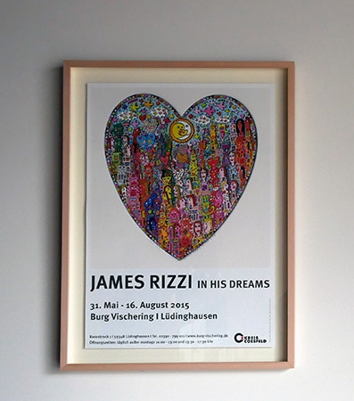 Heart time in the city by James Rizzi