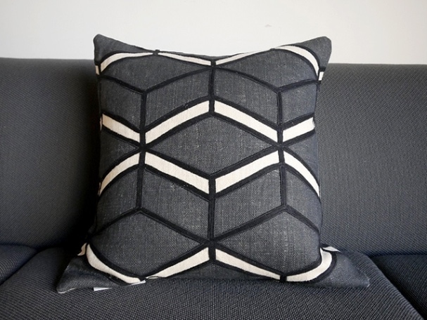 Geometric pattern cushion by WEAVE