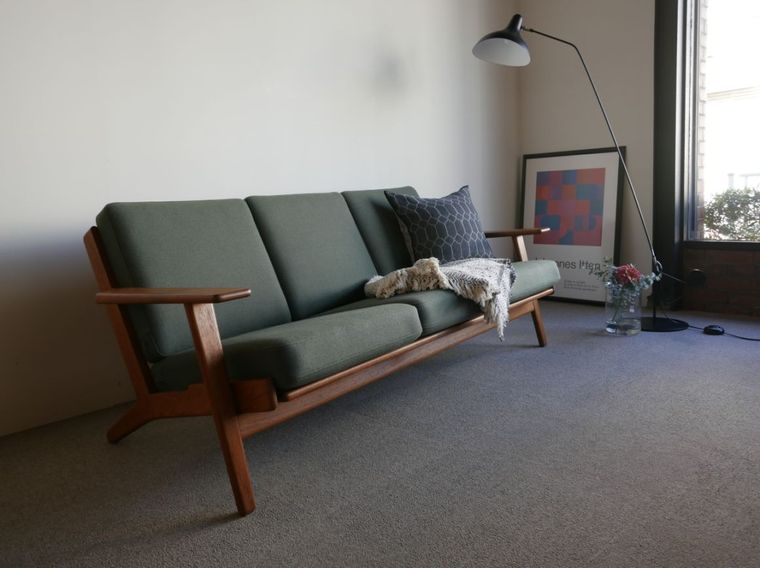 GE290 3Seater sofa teak by Hans J.Wegner 