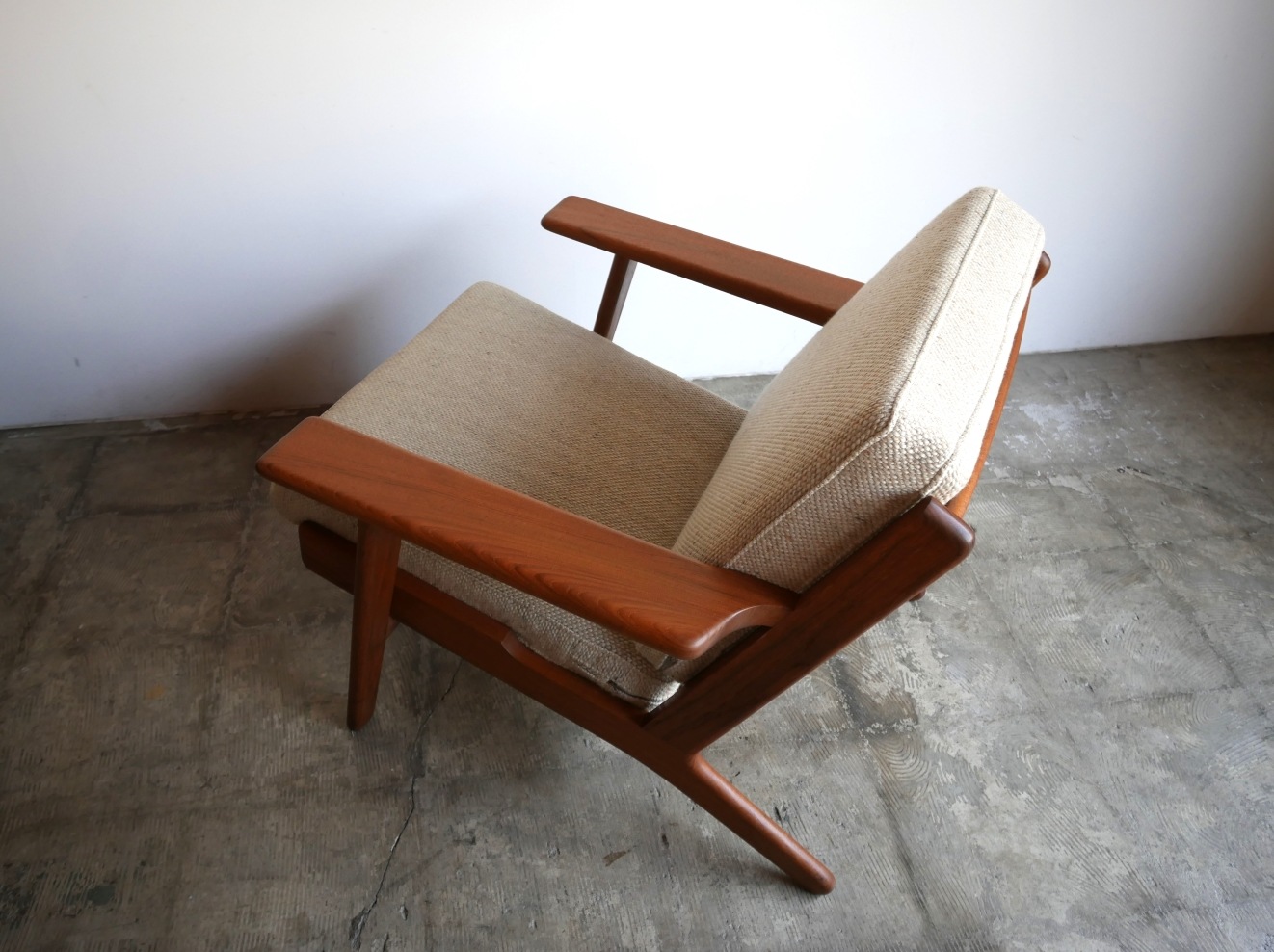 GE290 Easy chair teak by Hans J.Wegner
