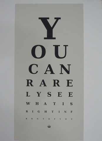 Rarely eye chart