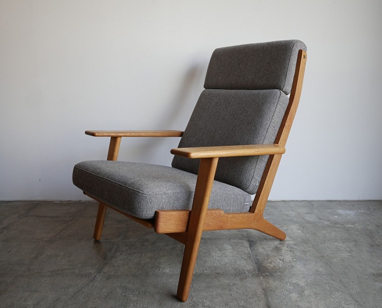 GE290A High Back Chair by Hans J.Wegner