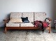 GE290 3seater sofa teak by Hans J.Wegenr