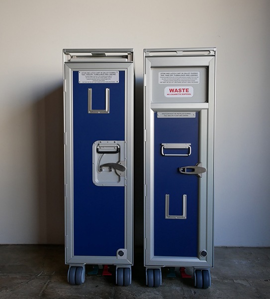 Airline Trolley (blue  plastic)