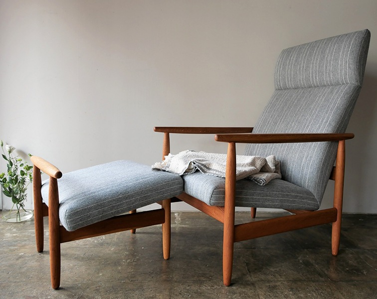 Highback chair set by Ejvind A. Johansson