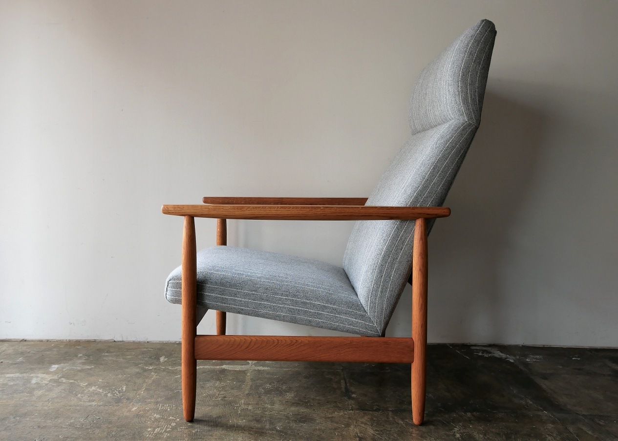 Highback chair set by Ejvind A. Johansson
