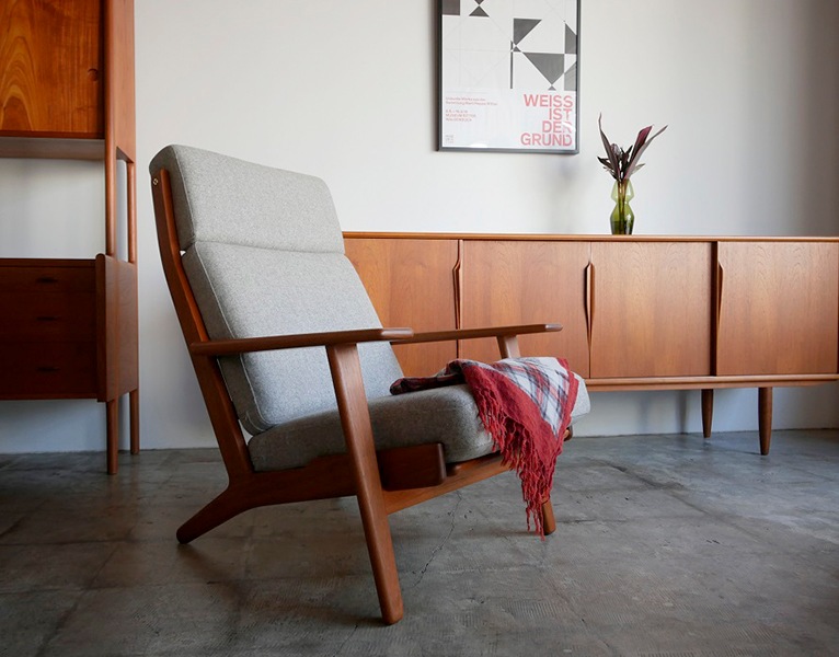 GE290 High back chair by Hans J.Wegner