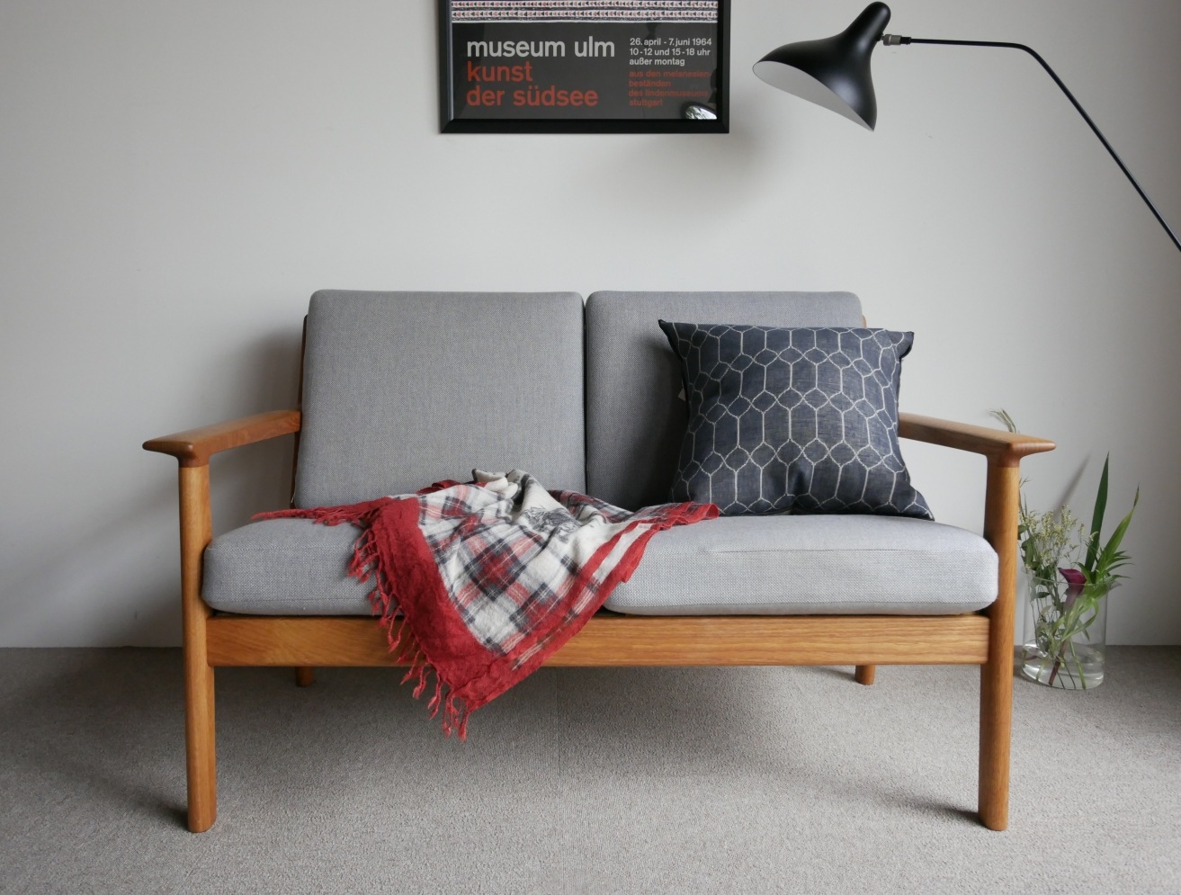 GE265 2Seater sofa by Hans J.Wegner 