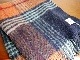 Bronte Wool Throw Navy check