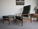 Highback chair Foot stool set by Arne Vodder 
